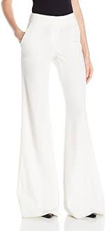 Rachel Zoe Women's Gianna Wool Flare Pant, Ecru, 6 at Amazon Women's Clothing store - Product from Amazon.com