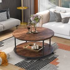 Round Coffee Table with Caster Wheels - Bed Bath & Beyond - 37939876