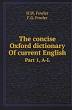 Concise Oxford English Dictionary