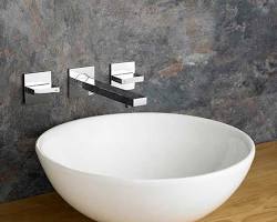 Kép erről: stylish, modern bathroom with an Arezzo Design ceramic sink