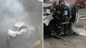 Carro elétrico explode em concessionária de SJC