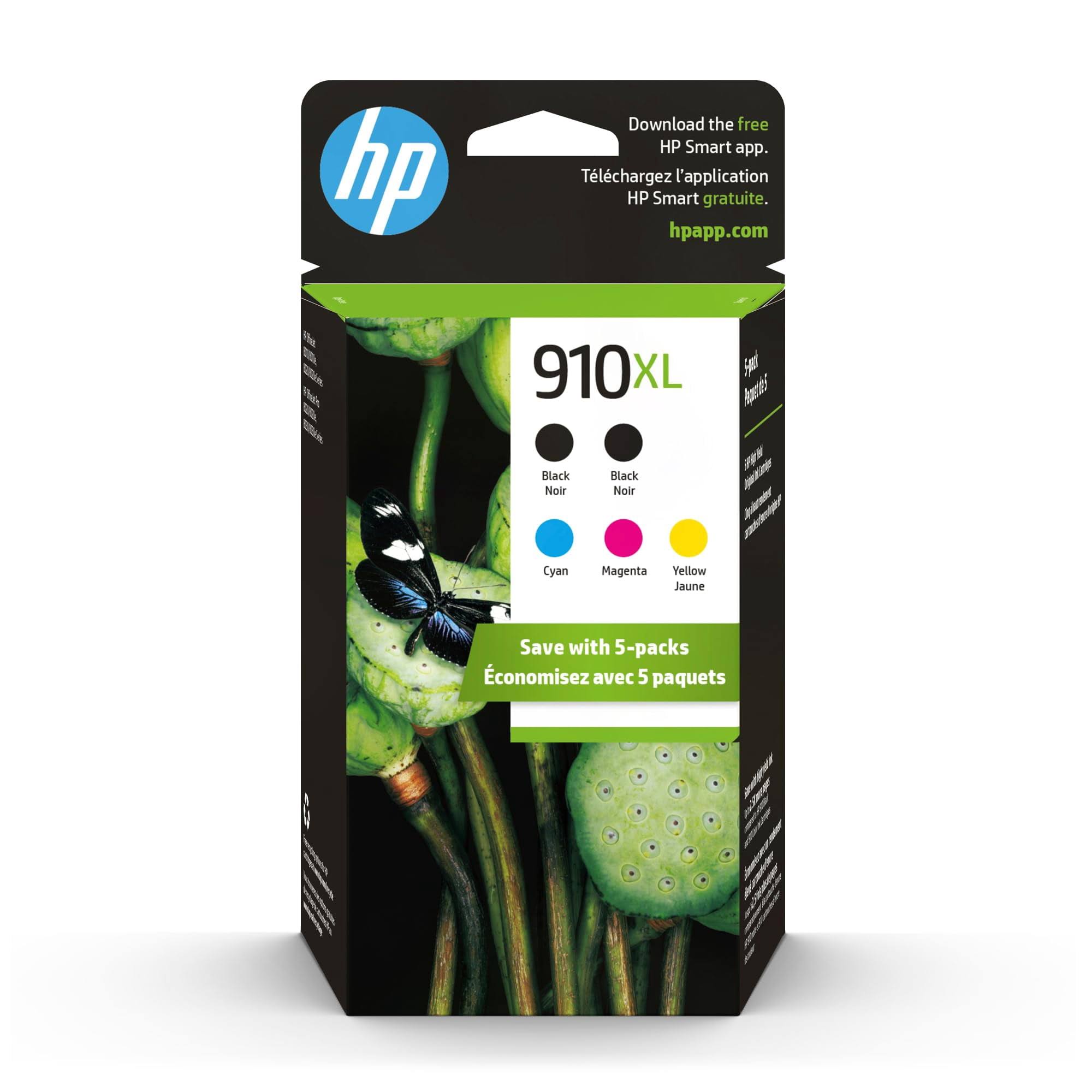 HP 910XL Black/Cyan/Magenta/Yellow High Yield Ink Cartridges