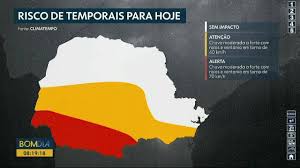 Confira a previsão do tempo para Foz do Iguaçu e região nesta terça-feira (30)