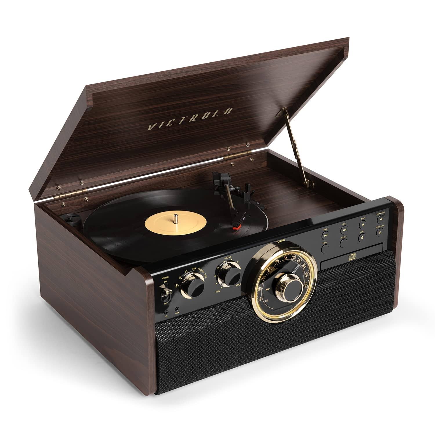 Victrola 6-in-1 Empire Bluetooth Record Player