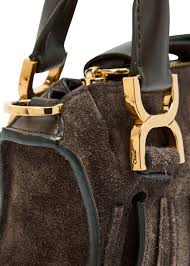 Chloé Marcie small suede shoulder bag - Shoulder Bags - BeyondStyle - Product from BeyondStyle