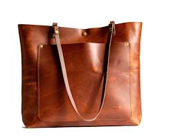 Image of Classic Leather Tote handbag
