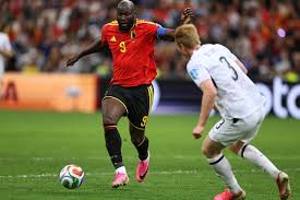 Romelu Lukaku on the field