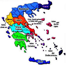 Resultado de imagen para mapa polìtico de Grecia
