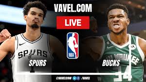 San Antonio Spurs vs Milwaukee Bucks LIVE Score Updates in NBA Game