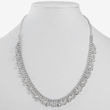 Monet Jewelry Silver Tone 17 Inch Rolo Collar Necklace, Color: White - JCPenney - Product from JCPenney