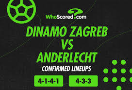 Dinamo Zagreb vs Anderlecht Confirmed Lineups