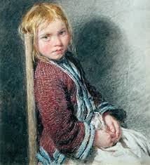 The Shy Sitter - William Henry Hunt als Kunstdruck oder ... - shy_sitter_hi