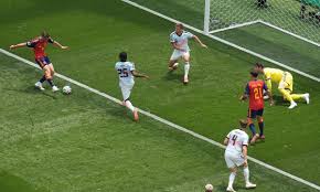 Spain 1-1 Belgium: Charles De Ketelaere heads in