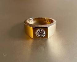 Image of Classic Solitaire diamond ring for men