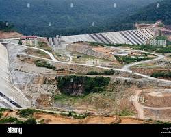 Image of Tatai hydroelectric dam under construction in Koh Kong province