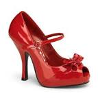 Red Peep Toe Shoes - ShopStyle UK