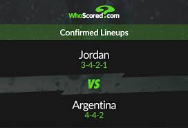 Jordan vs Argentina Confirmed Lineups