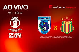 Série D ZeroUm: Metrópoles transmite Maracanã-CE x Sampaio Corrêa-MA Siga no YouTube