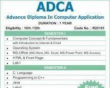 Image of ADCA Course