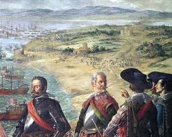 Image of Sir Francis Drake's raid on Cadiz