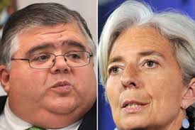 Christine Lagarde y Agustín Carstens, candidatos en la carrera final por el FMI. Agustin Carstens y Christine Lagarde. | Afp - 1308010319_1