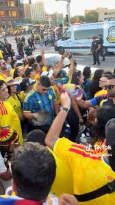 Apoyo masivo a la selección Colombia terminó en cantos para alentar a una persona desmayada