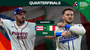 Italy vs. Puerto Rico: World Baseball Classic Quarterfinal Showdown