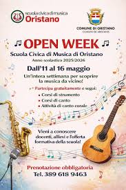 Musica per tutti a Oristano: torna l'Open Week della Scuola Civica -