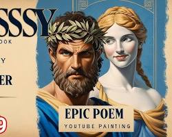 Image of Odyssey Book 19 classical art Odysseus recognition by Eurycleia scar