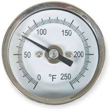 926662-1 Dial Thermometer; 2 in. Dial, 0 deg. F to 250 deg ...