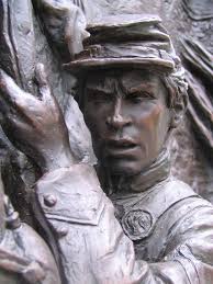 Gettysburg Sculptures - Featured Monument:Delaware Memorial by sculptor Ron Tunison of Cairo, New YorkLocated on the east ... - del40.33895833_std