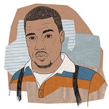The chip on Kanye&#39;s shoulder often sat over a Ralph Lauren Polo top back in 2004, when he released his debut album “The College Dropout. - kanye-2004-250