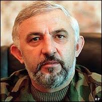 Aslan Maskhadov. Maskhadov said the rebels behind the Beslan attack were &quot;madmen&quot; - _40904461_maskhadov_203