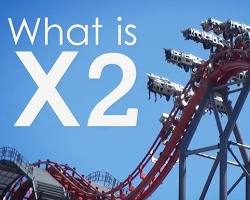 Image of X2 roller coaster at Six Flags Magic Mountain