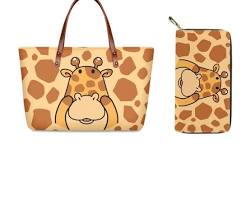 Image of Lovely Cartoon Animal Print Shoulder Bag