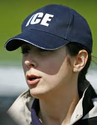 Barbara Gonzalez spokeswoman for Imagination and Customs Enforcement(ICE) talks with media in front of the National Cattle Congress grounds in Waterloo, ... - 518f7b602c59a.preview-620