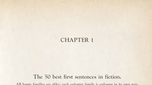 The 50 Best First Sentences in Fiction via Relatably.com