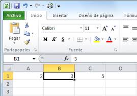 Resultado de imagen para barra de inicio de excel