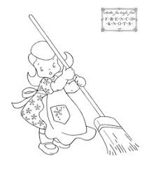 Résultat de recherche d'images pour "Redwork embroidery girls dress up"