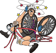 Résultat de recherche d'images pour "chute vélo humour"
