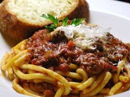 Image result for picture of a spaghetti dinner
