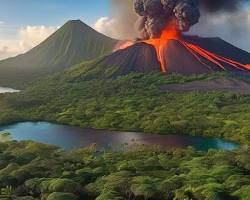 Imagine cu Different types of Fidji volcanoes