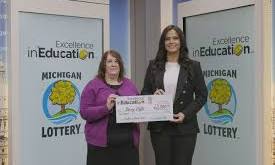 Newaygo County Educator Wins Excellence in Education Award from the Michigan Lottery