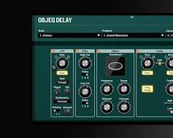 Image of Objeq Delay plugin interface