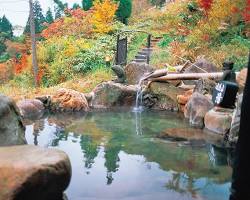 別府温泉の紅葉の画像