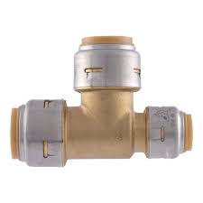 SharkBite Push-Fit Reducing Pipe Tee, Lead Free, 3/4 x 1/...