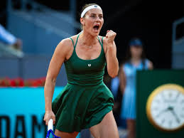 Kostyuk blanks Noskova in second set to carry her through to Madrid semis