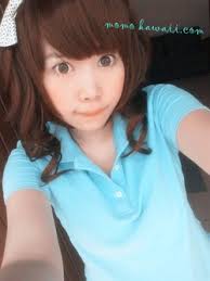 Momo Kawaii : UPDATE (22/07/2011). 08/26/2011. 7 Comments. Picture. today look ♥ first time with blue ♥ @@ nice ? ==&quot; cr : photo - 2890623