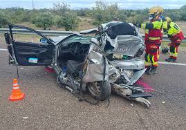 Muere un hombre de 40 años tras el choque entre dos vehículos en la A-66 en la provincia de Badajoz