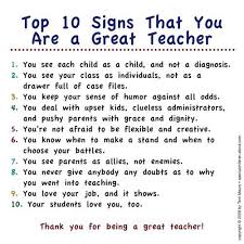 Top 10 Signs That You Are a Great Teacher | Co Workers, Teacher ... via Relatably.com
